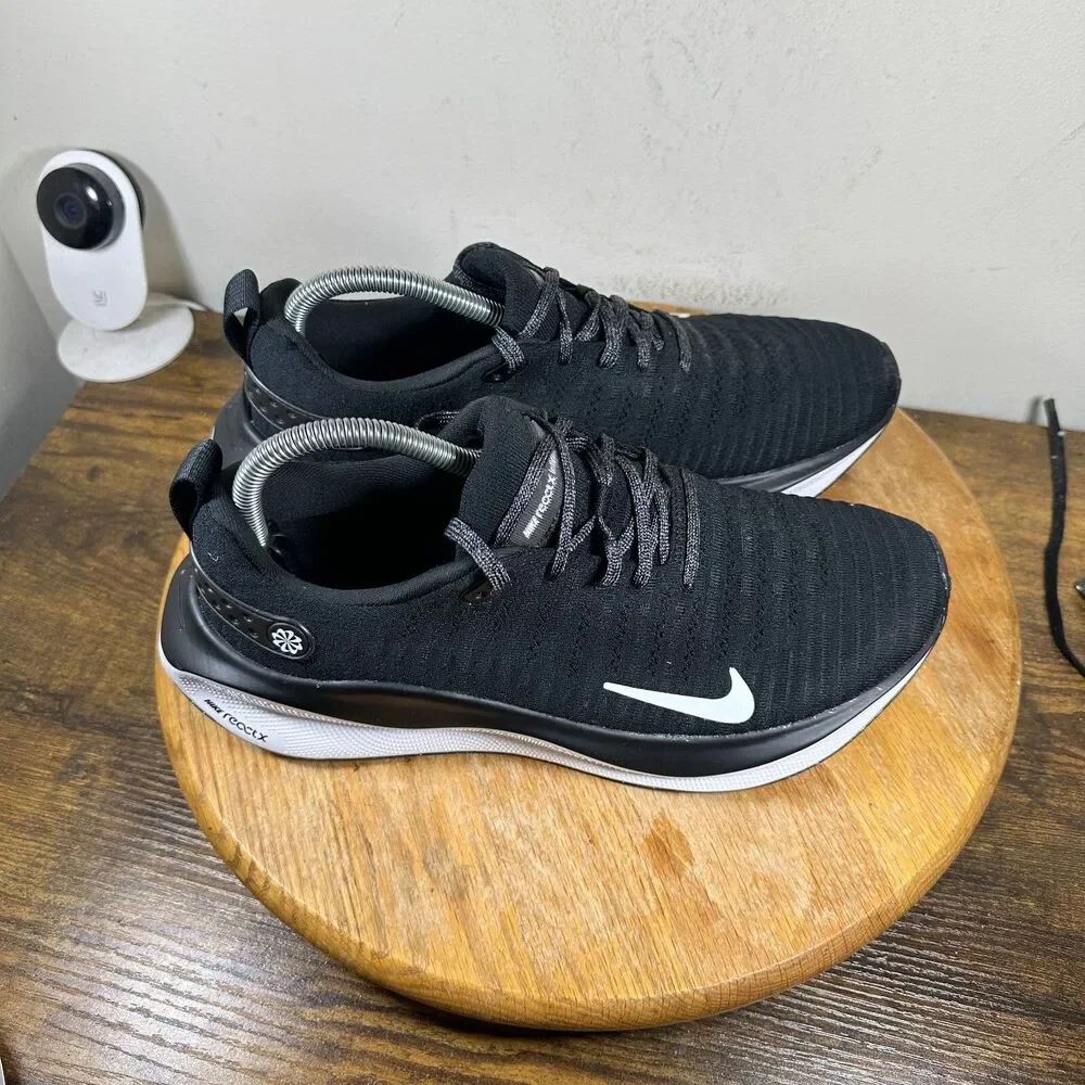 Nike ReactX Infinity Run 4 Women's Size 10.5 Black White Shoes DR2670-001